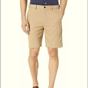 Savane Men's Flat Front Mirco Fiber Short shorts tan